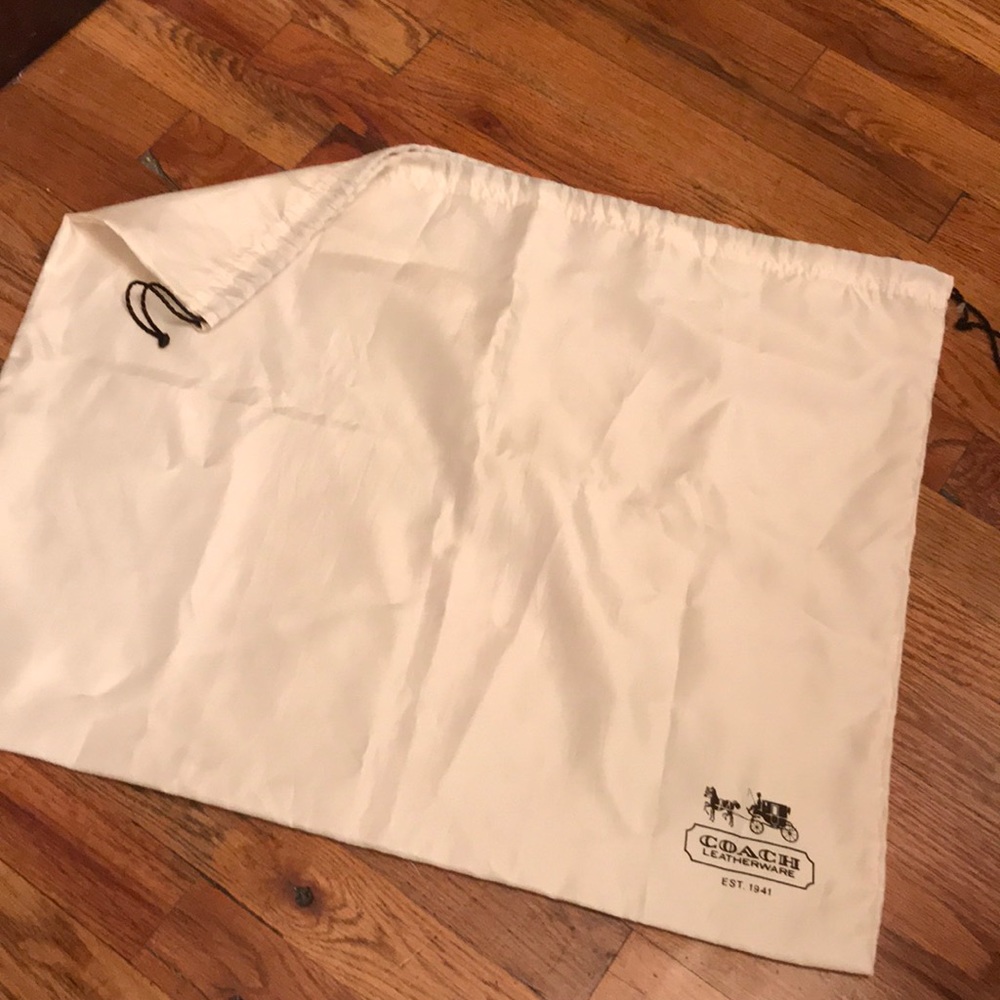 Authentic Coach XL Large Satin Dust Bag Drawstring